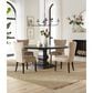 Home Trends & Design Nimes 48" Round Dining Table in Vintage Brown - Table Only, , large