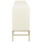 Jennifer Taylor Home Gemini Sideboard in White Lacquer and Gold, , large