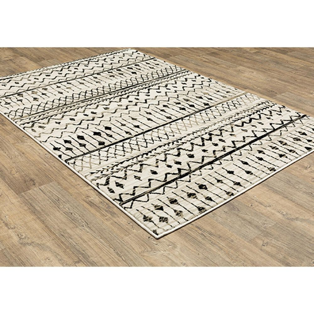 Oriental Weavers Georgia Tribal 8826E 9&#39;10&quot; x 12&#39;10&quot; Ivory Area Rug, , large
