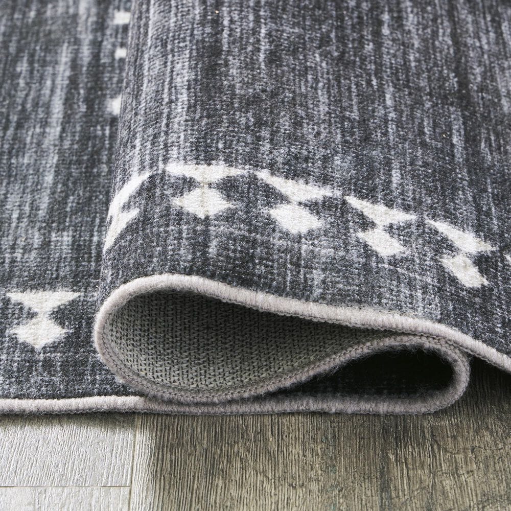 Ashley Arloman 5&#39; x 7&#39; Black, Cream and Gray Area Rug, , large