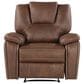 Steve Silver Katrine Manual Recliner in Chestnut Brown, , large