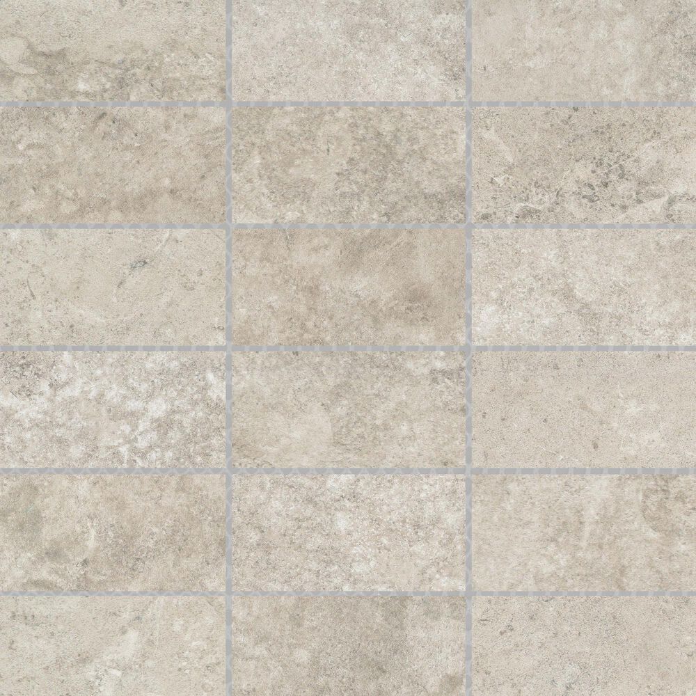 Emser Culver Sand 12" x 12" Porcelain Mosaic Tile, , large