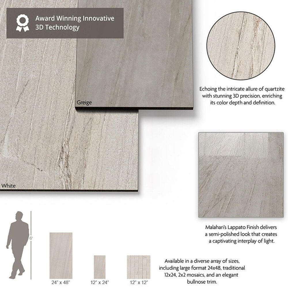 MS International Malahari Greige 12&quot; x 24&quot; Porcelain Tile, , large