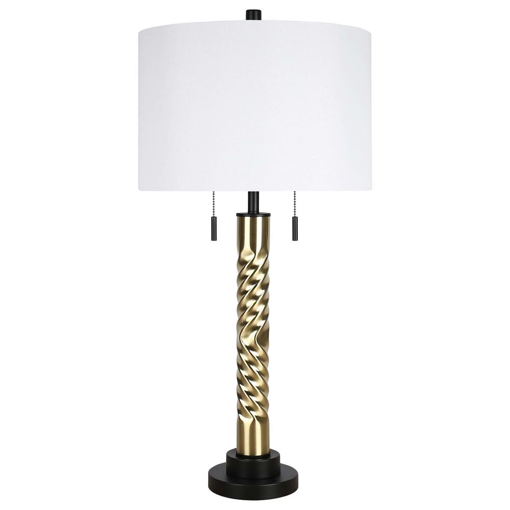 Classy Art Wholesalers Twist Elegance Table Lamp in Gold and Black, , large