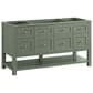 James Martin Vanities Breckenridge 60" Single Bathroom Vanity in Smokey Celadon with 3 cm Charcoal Soapstone Quartz Top and Rectangular Sink, , large
