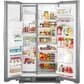 Whirlpool 24.6 Cu. Ft. 36" Wide Side-by-Side Refrigerator in Fingerprint Resistant Stainless Steel, , large