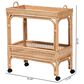 Baxton Studio Lombok Rattan Wine Cart in Natural Brown, , large