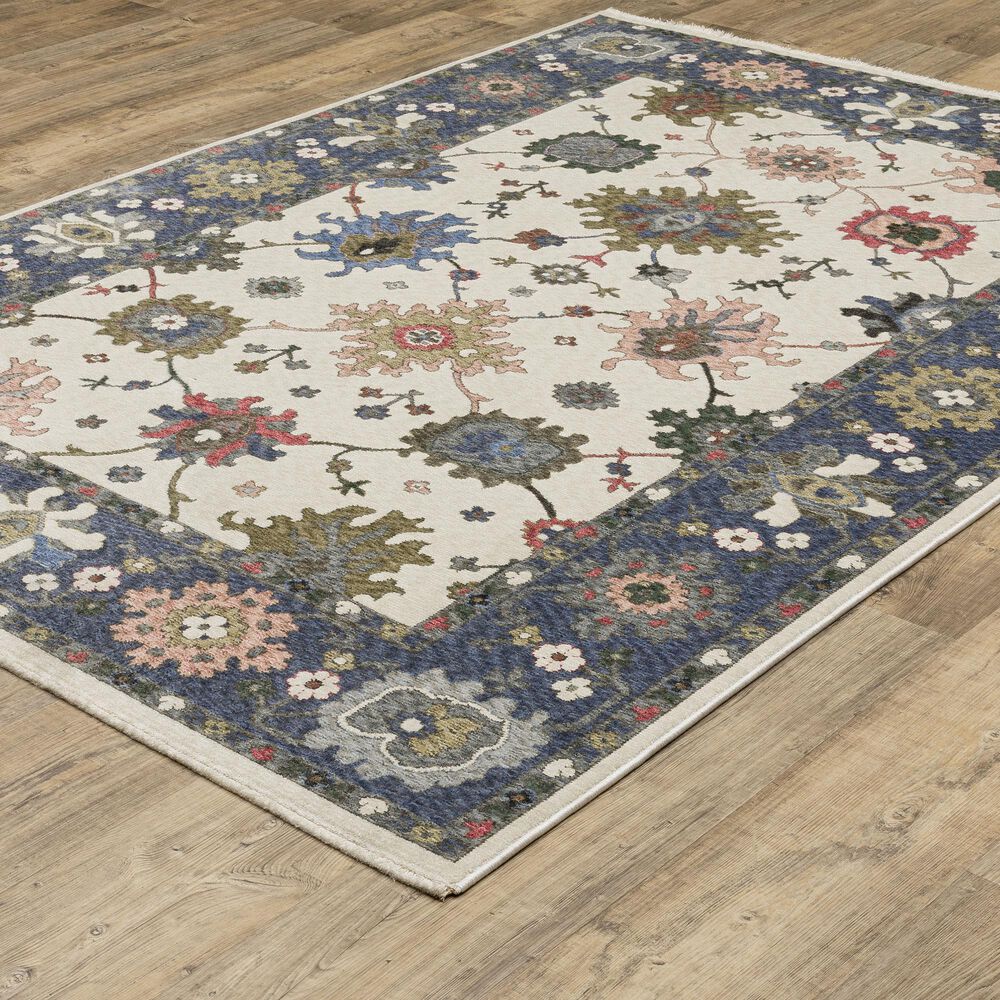 Oriental Weavers Hastings HA01E 3&#39;10&quot; x 5&#39;5&quot; Ivory Area Rug, , large