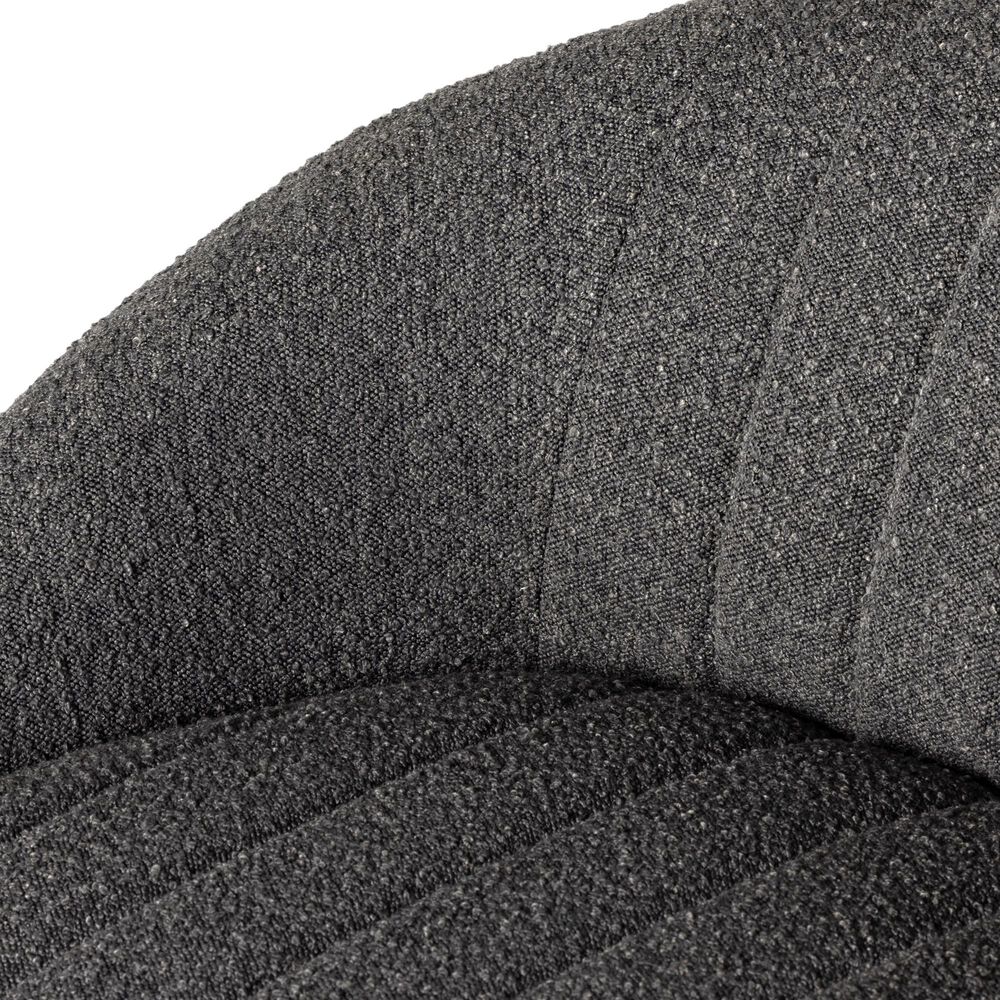 Four Hands Audie Swivel Chair in Knoll Charcoal, , large