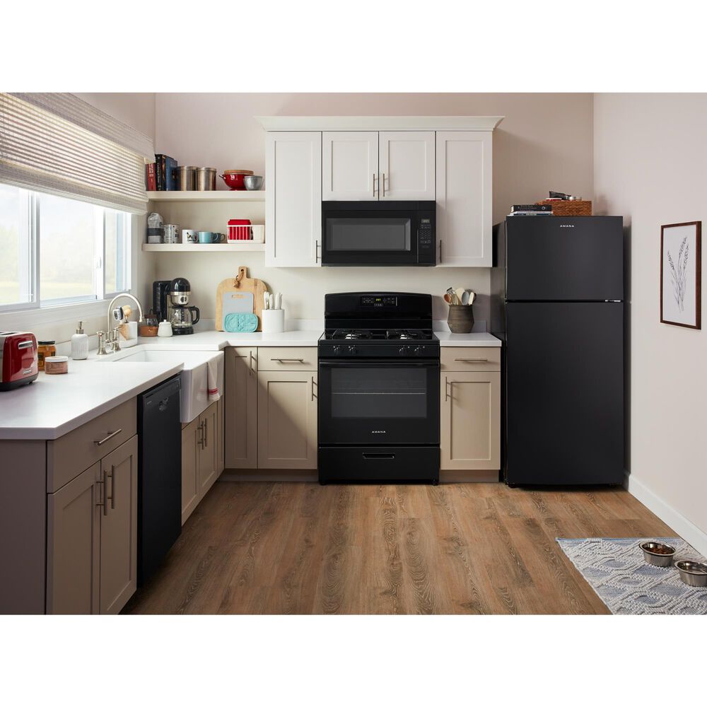 Amana 19 Cu. Ft. Wide Top-Freezer Refrigerator in Black, , large