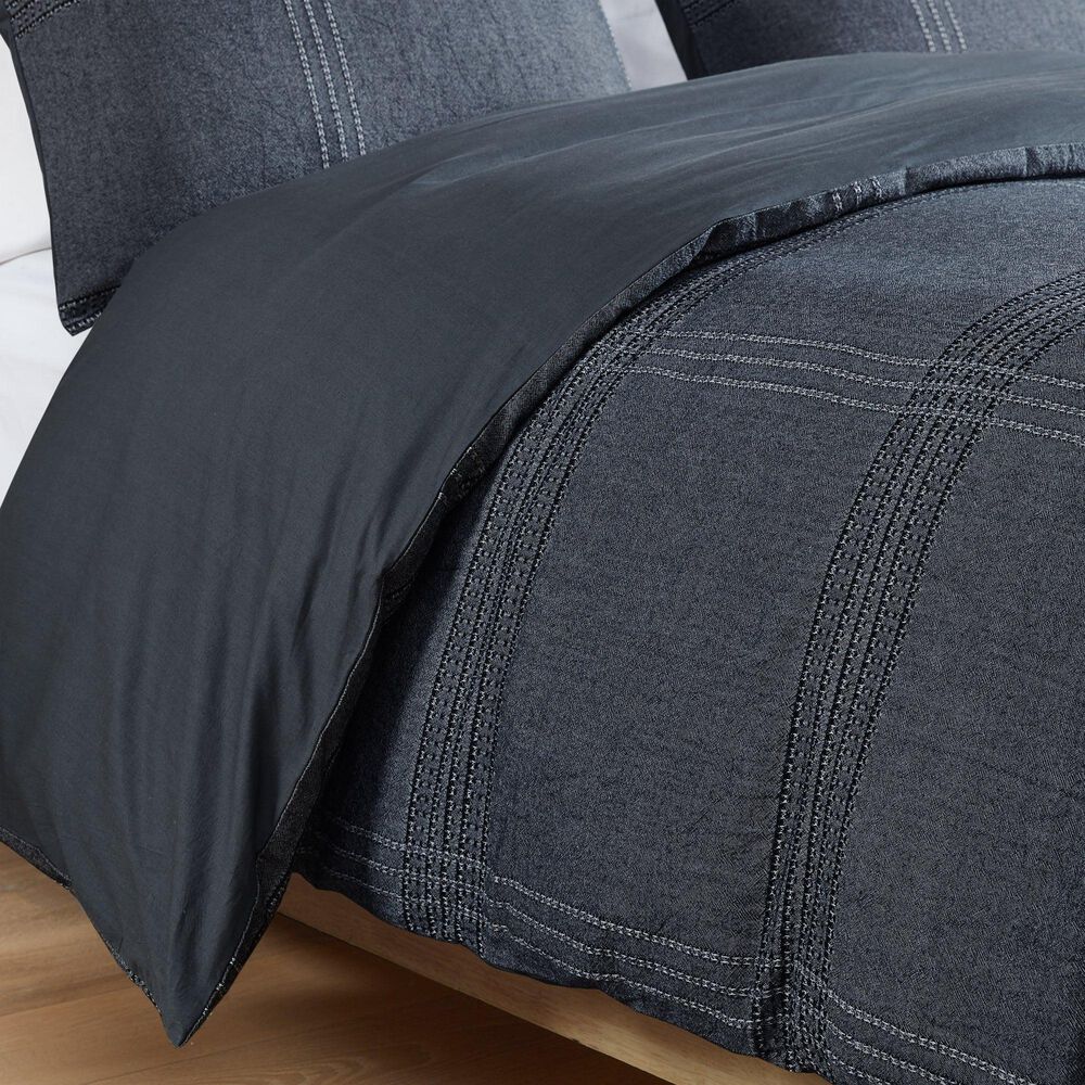 Hampton Park Anders 3-Piece Full/Queen Duvet Set in Charcoal, , large