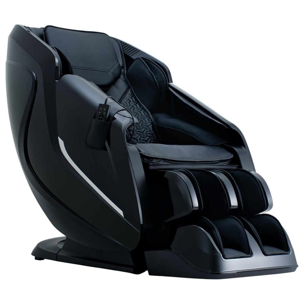 Cozzia Shiatsu Massage Chair with 2D Li Flex Track in Black, , large
