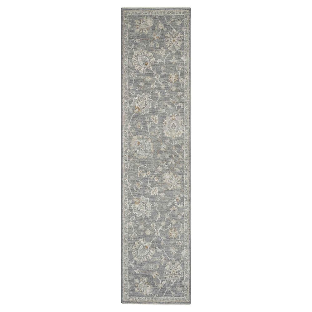 Nourison Infinite 2"3" x 10"2" Charcoal Runner, , large