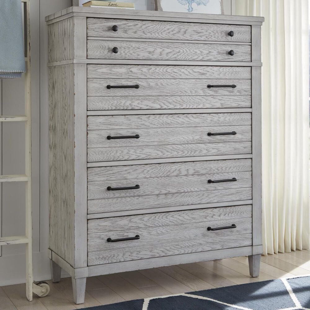 Legacy Classic Belhaven 5-Drawer Chest in Weathered Plank, , large