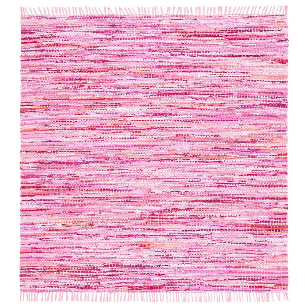Safavieh Montauk  MTK251 6" Square Pink Area Rug, , large