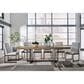 Ashley Tomtyn Dining Table in Light Brown and Gunmetal Gray - Table Only, , large