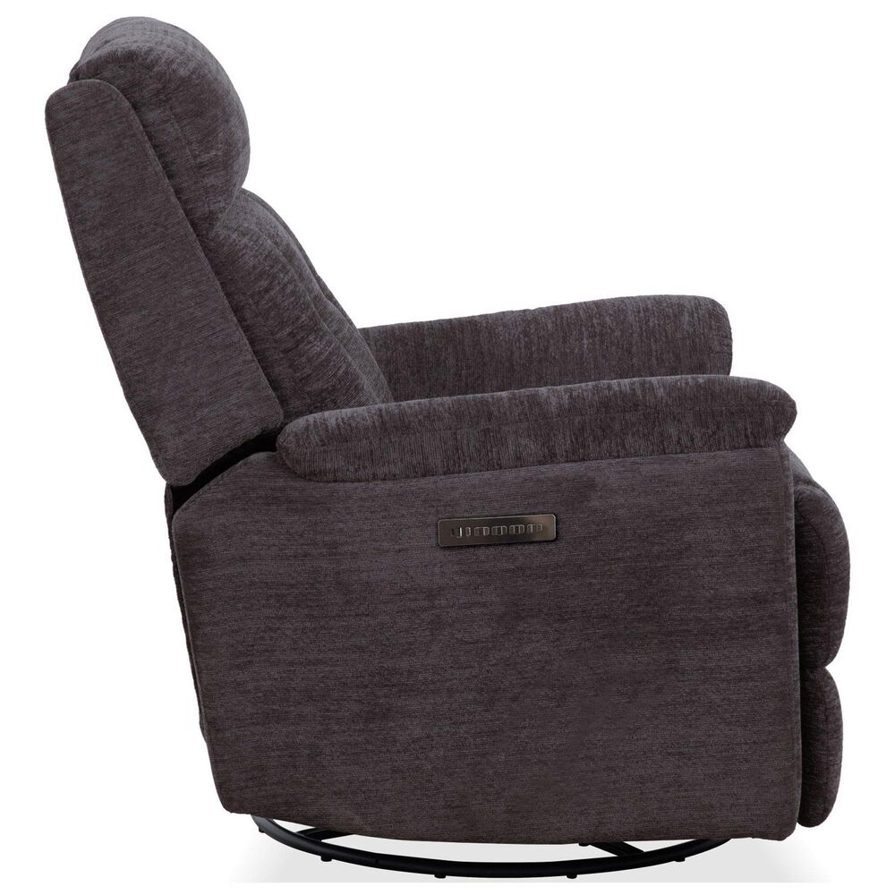 Flexsteel Sophisticated Power Swivel Gliding Recliner with Power Headrest and Lumbar in Steel, , large
