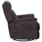 Flexsteel Sophisticated Power Swivel Gliding Recliner with Power Headrest and Lumbar in Steel, , large