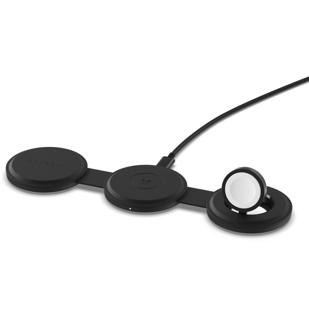 Satechi OntheGo 3-in-1 Wireless Charger in Black, , large