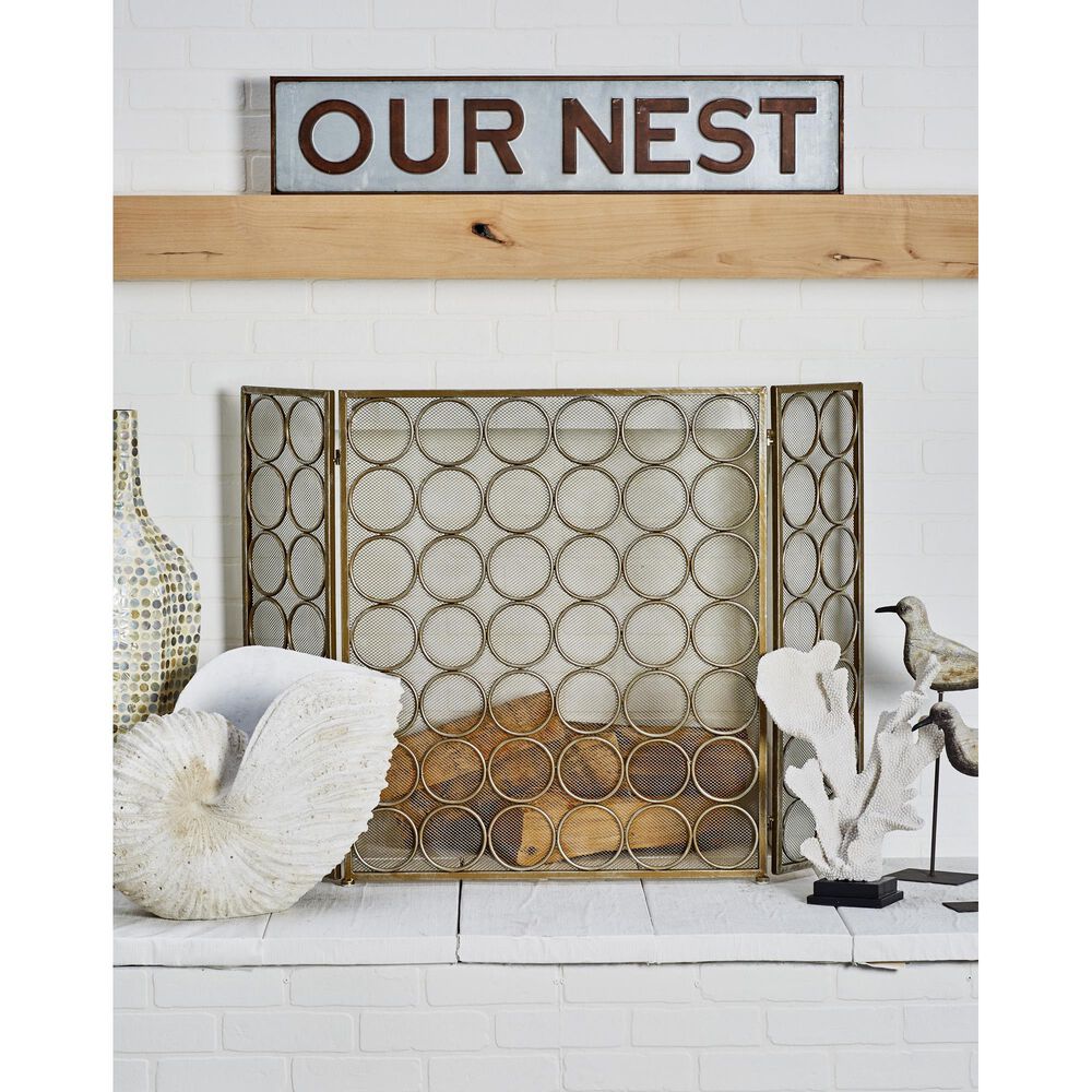 Maple and Jade 8&quot; x 37&quot; Sign Wall Decor in Brown and Grey, , large