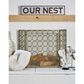 Maple and Jade 8" x 37" Sign Wall Decor in Brown and Grey, , large