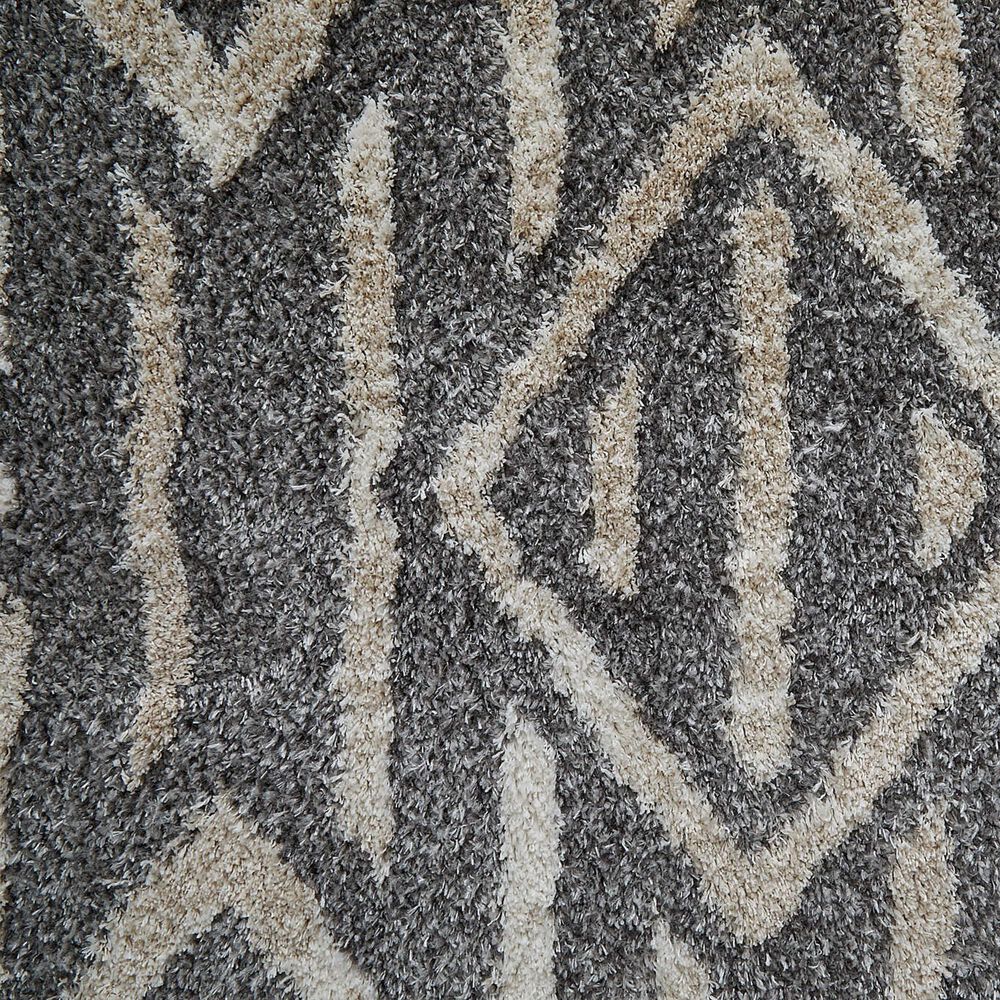 Feizy Mynka 5&#39; x 8&#39; Gray Area Rug, , large