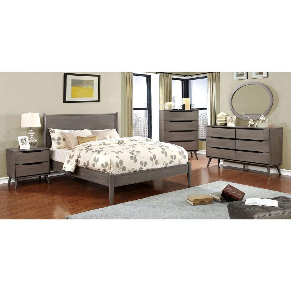 Furniture of America Lennart 4-Drawer Chest in Gray, , large