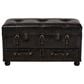 Baxton Studio Callum 2-Drawer Storage Trunk Ottoman Set in Distressed Dark Brown, , large