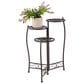 Maple and Jade 3-Tier Indoor/Outdoor Plant Stand with Scroll Details in Brown, , large