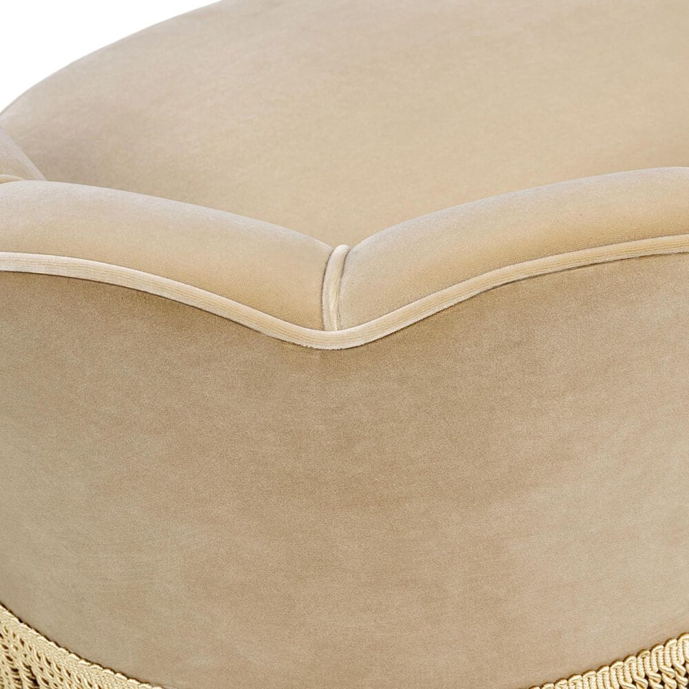 Jennifer Taylor Home Clara 34.5" Scalloped Pet Sofa Bed in Fawn Brown, , large