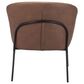 Zuo Modern Quinten Accent Chair in Vintage Brown and Gold, , large