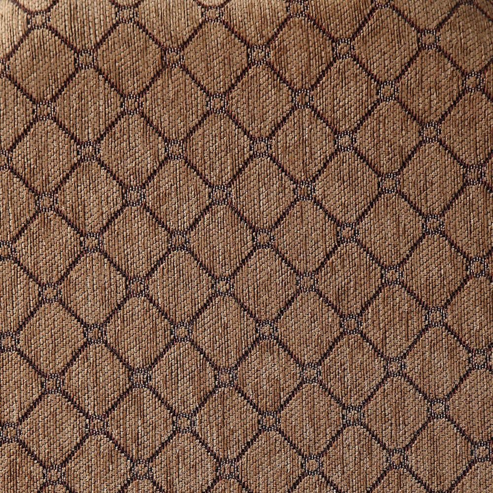 HOMLUX Chateau De Ville Side Chair with Diamond Pattern Fabric Upholstery in Espresso (Set of 2), , large