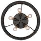 Golden Lighting Erma 5-Light Flush Mount in Matte Black, , large