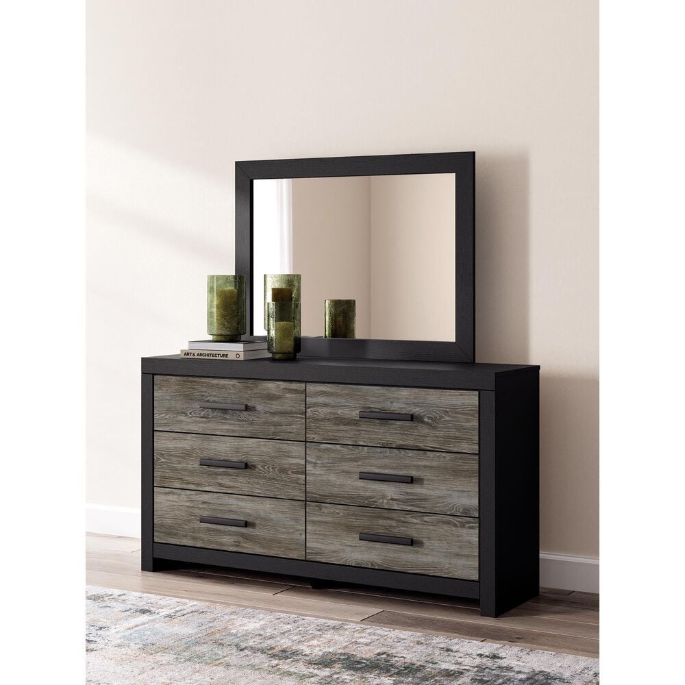 Ashley Broachmyn Bedroom Mirror in Matte Black, , large