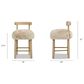 Jennifer Taylor Home Arden 27.5" Bar Stool with Natural Blonde Cushion in Natural, , large
