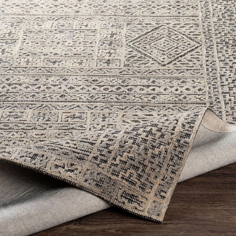 Surya Oakland 2&#39; x 3&#39; Black, Gray and Taupe Area Rug, , large