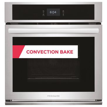 Frigidaire 2-Piece Kitchen Package with Stainless Steel 27" Single Electric Wall Oven and Black 36" Induction Cooktop, , large