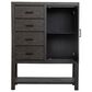 Nicolette Home Plum Creek 4 Drawer Chest with Door in Ravenwood Black, , large