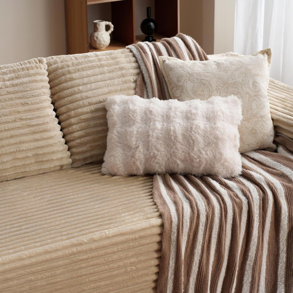 HOMLUX 2-Piece Mod Sectional with LAF Chaise in Beige, , large