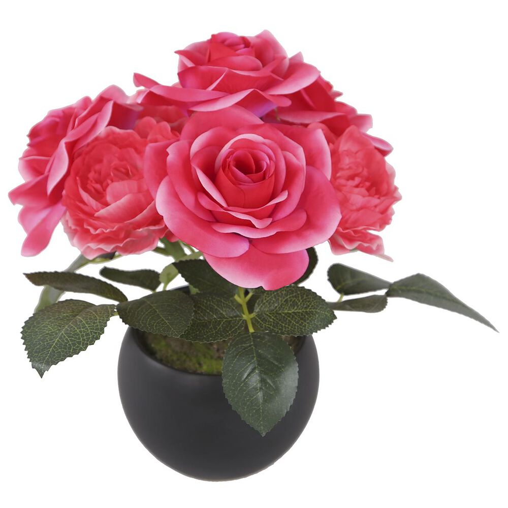 National Tree 9" Roses in Ceramic Pot, , large