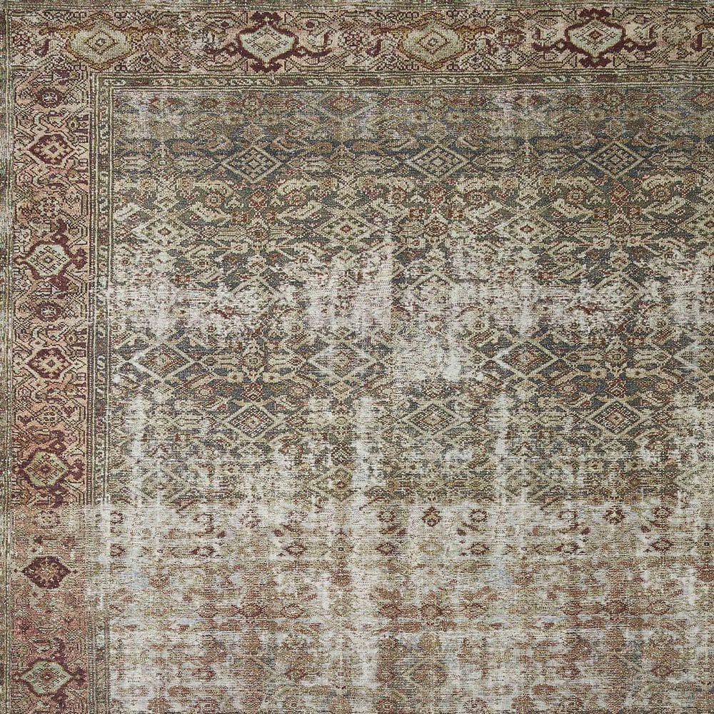 Amber Lewis x Loloi Georgie 10&#39; x 14&#39; Moss and Salmon Area Rug, , large
