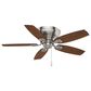 Hunter Durant Low Profile 44" Ceiling Fan with Lights in Brushed Nickel and Walnut, , large