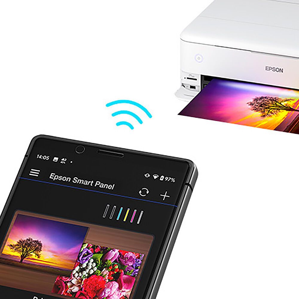 Epson EcoTank Photo ET-8550 All-in-One Wide-Format Supertank Printer in White, , large