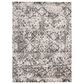 Feizy Kano 3876F 5"3" x 7"6" Charcoal and Ivory Area Rug, , large