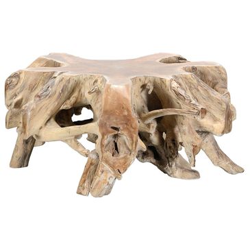 Classic Home Cypress Root Coffee Table in Teak, , large