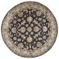 Feizy Eaton 8" Round Charcoal Area Rug, , large