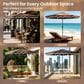 HOMLUX 10" Patio Umbrella in Dark Brown, , large