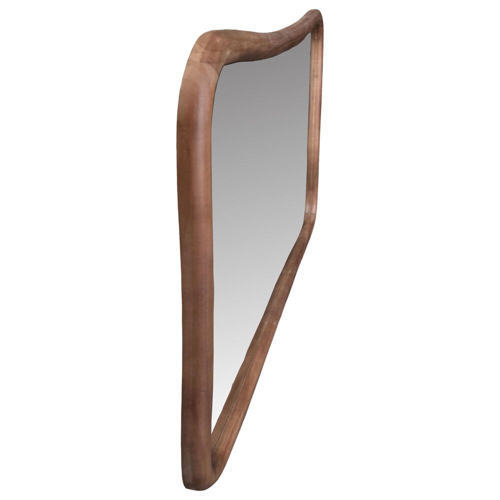 Howard Elliott Waveform Rectangular Mirror in Brown, , large