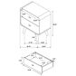 Pacific Landing Robyn 2 Drawer Nightstand in Light Ash, , large