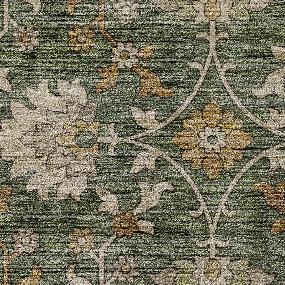 Dalyn Rug Company Silk Road Basil, Green, Beige, Copper, Gold and Gray 2&#39;6&quot; x 3&#39;10&quot; Area Rug, , large